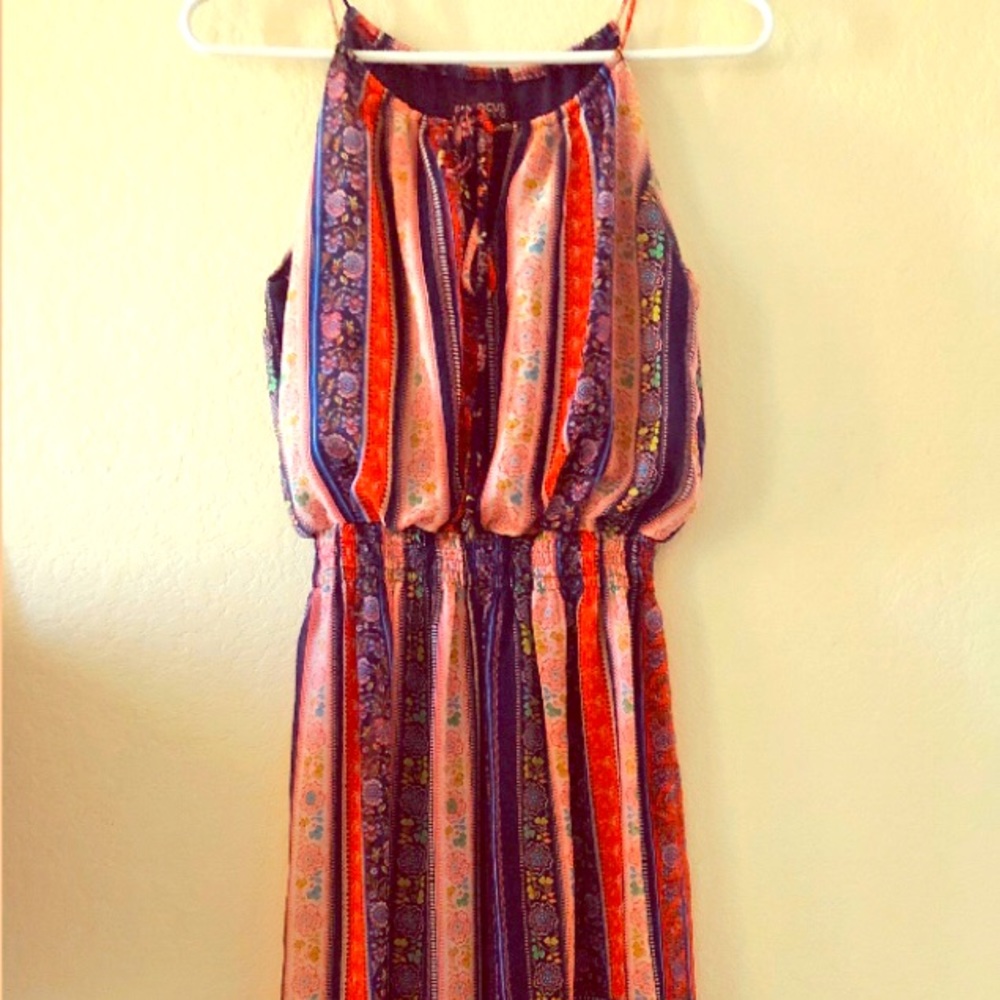 Long chiffon summer dress